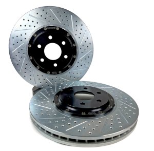 Cadillac CTS-V Brake Rotors (2) - Front - Baer Brakes - Eradispeed+ Front SDZ 2-Piece - `04-`07